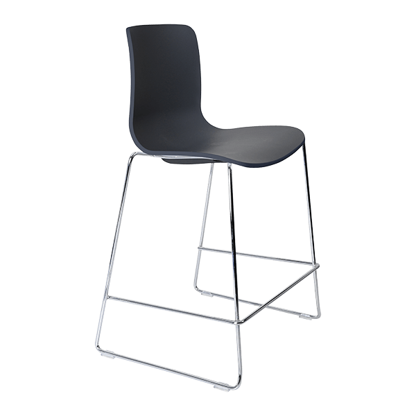 acti low stool chrome sled frame