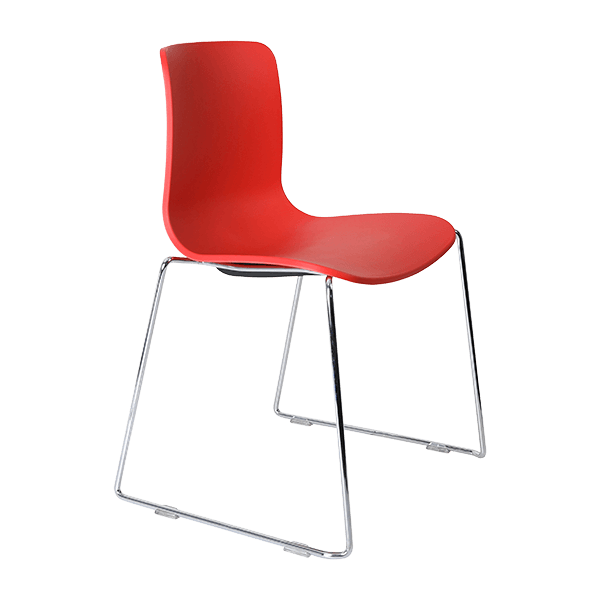 acti chair sled base chair chrome frame