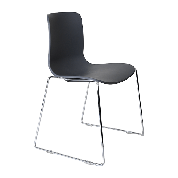 acti chair sled base chair chrome frame