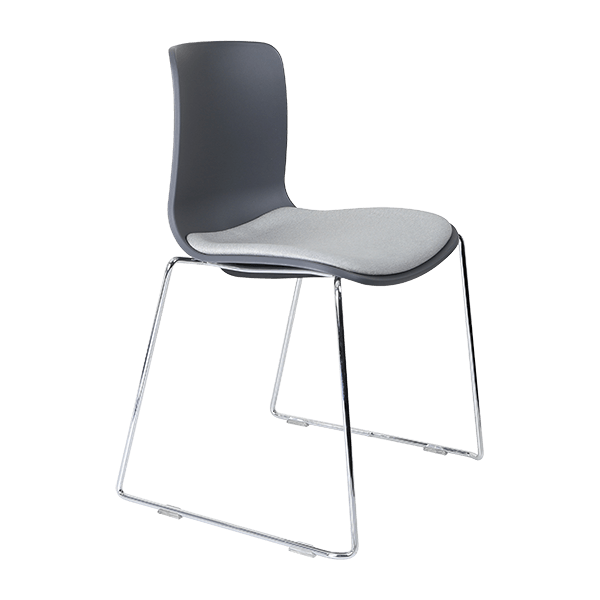 acti chair sled base chair chrome frame