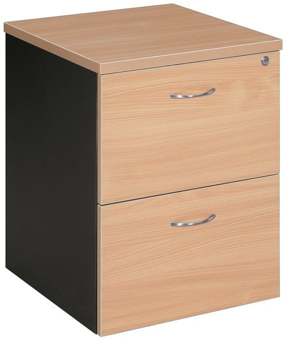 2 drawer mobile filing pedestal beech