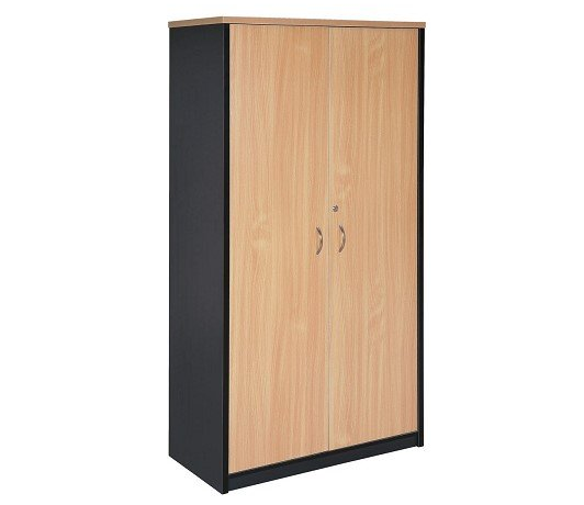 full door stationery cabinet beech