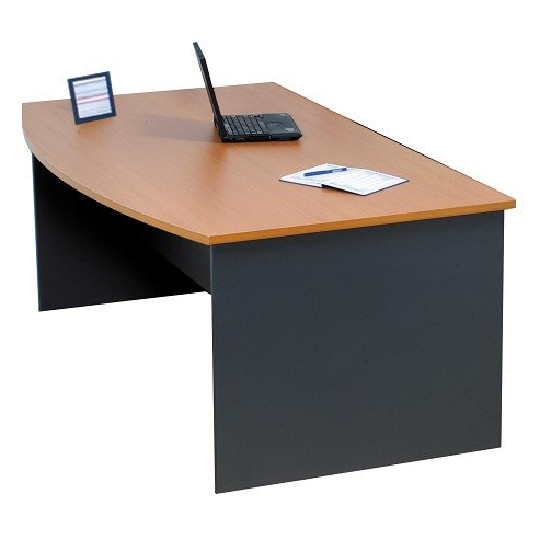 bow front desk beech