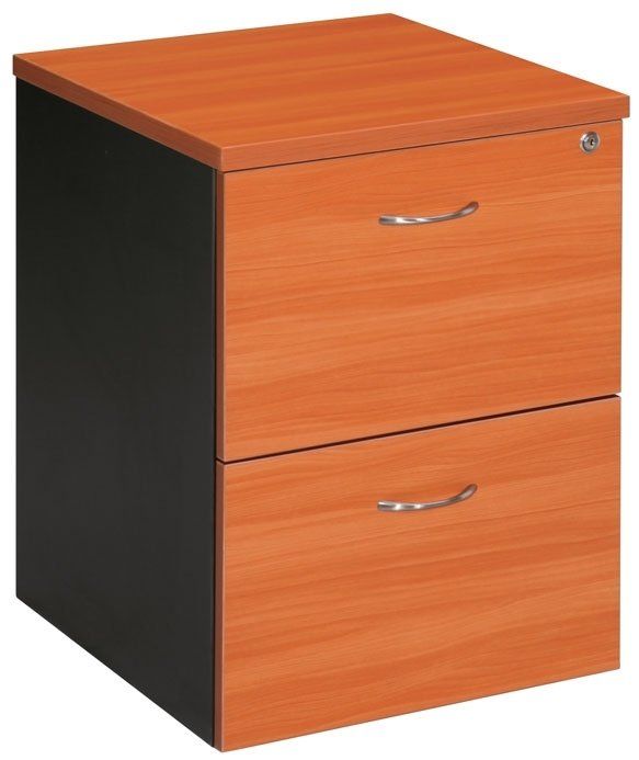 2 drawer mobile filing pedestal cherry