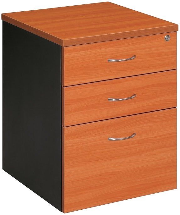 2 drawer 1 file mobile pedestal cherry