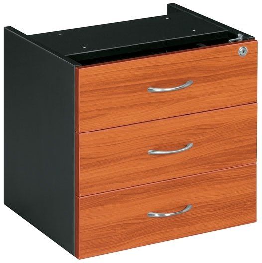 3 drawer fixed drawer box cherry