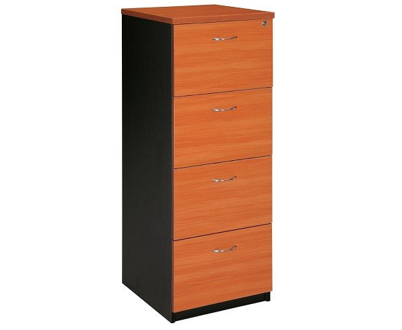 4 drawer filing cabinet cherry
