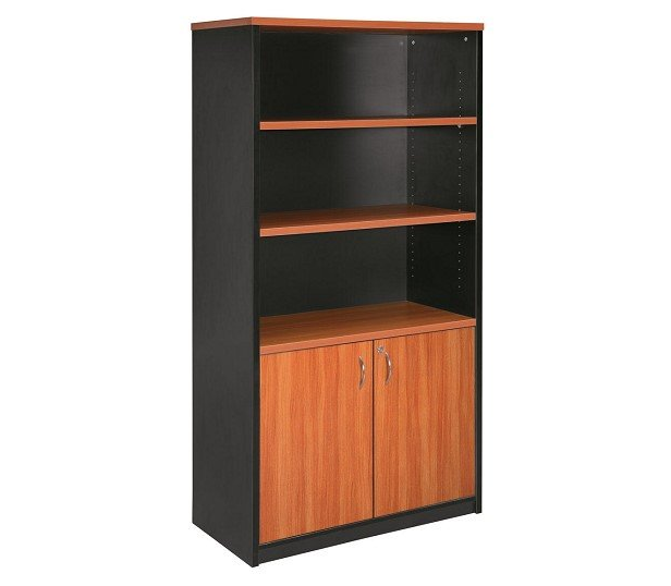 half door stationery cabinet cherry