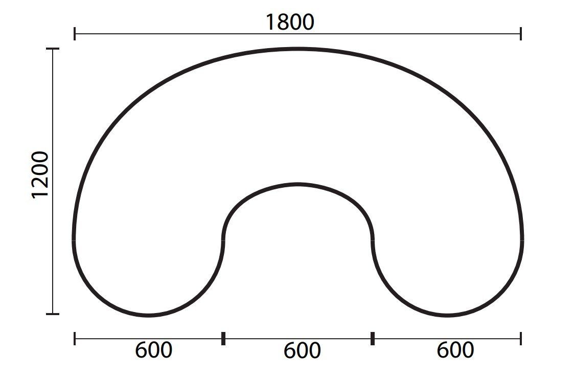 crescent table