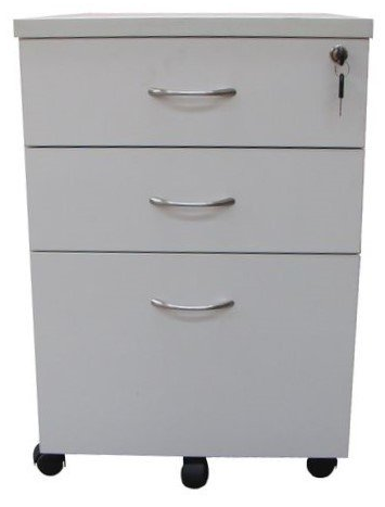 2 drawer 1 file mobile pedestal parchment