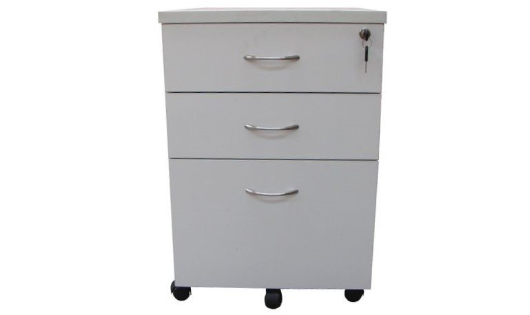 2 drawer 1 file mobile pedestal parchment