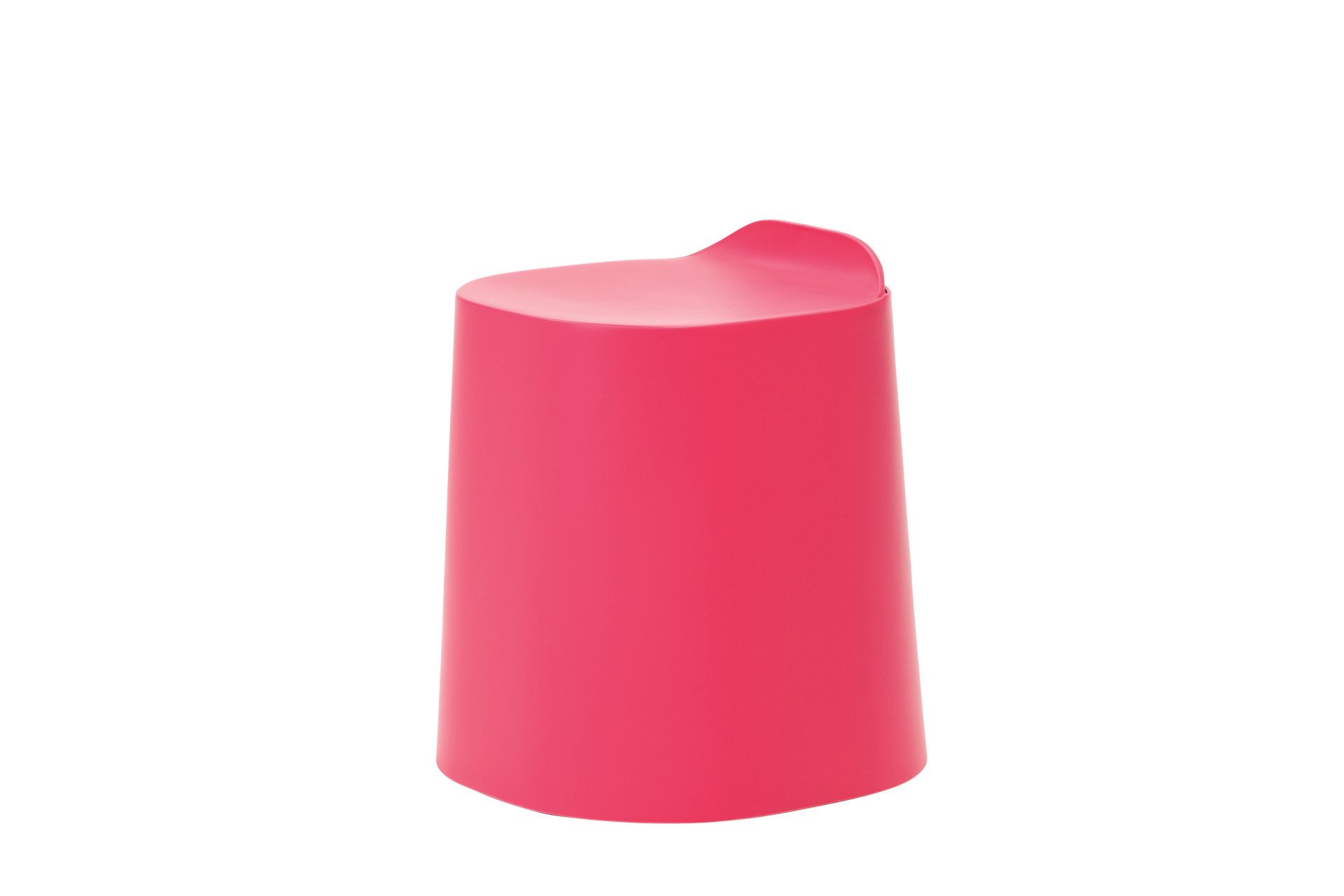 peekaboo stool raspberry red