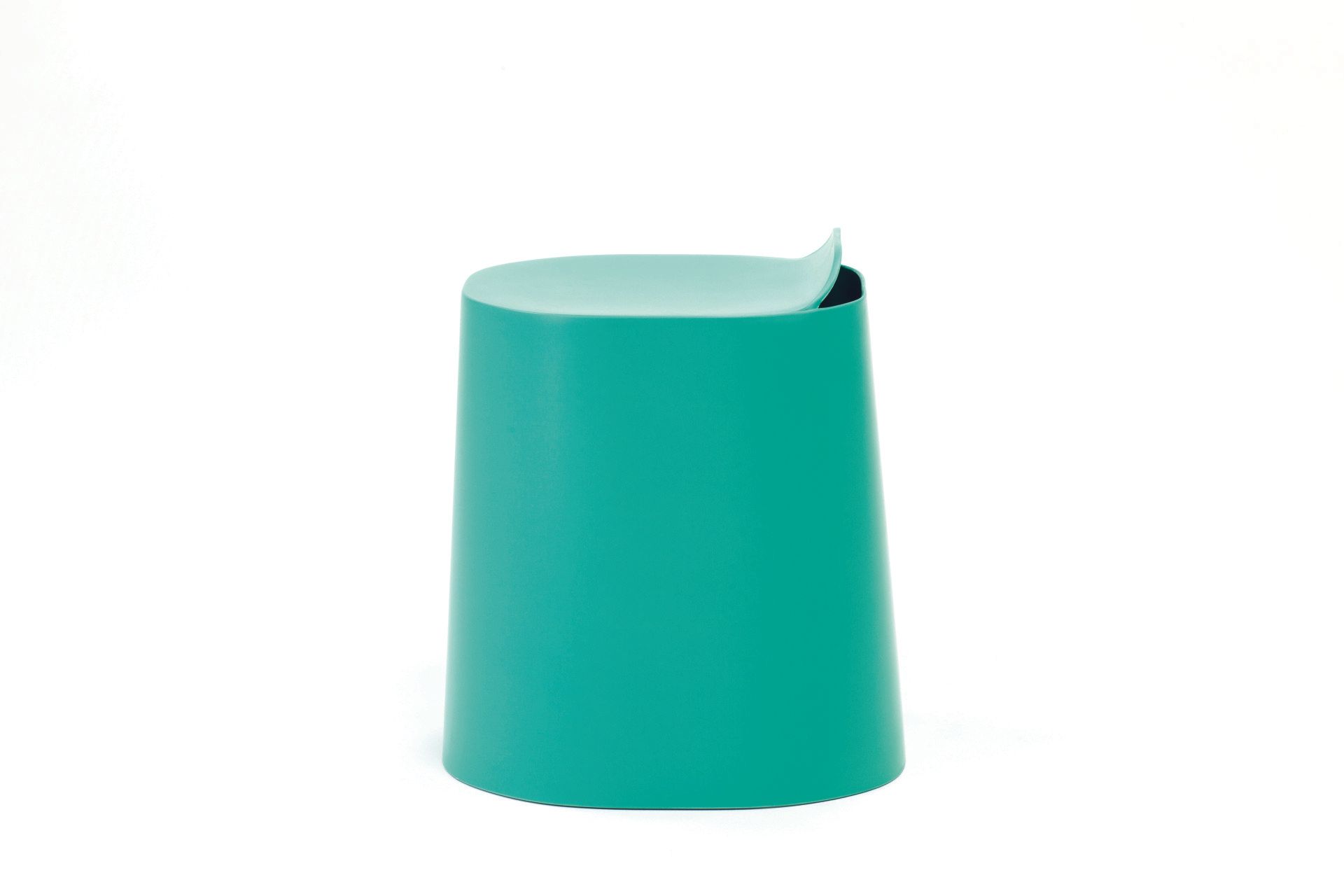 peekaboo stool stone green