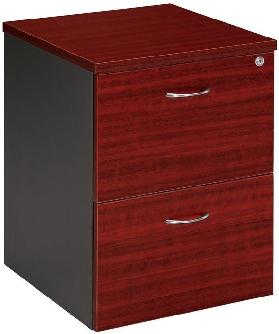 2 drawer mobile filing pedestal redwood