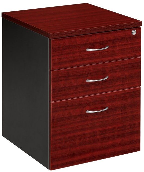 2 drawer 1 file mobile pedestal redwood