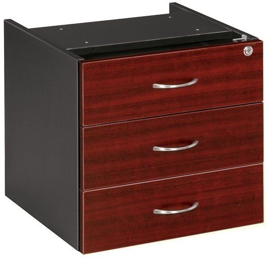 3 drawer fixed drawer box redwood