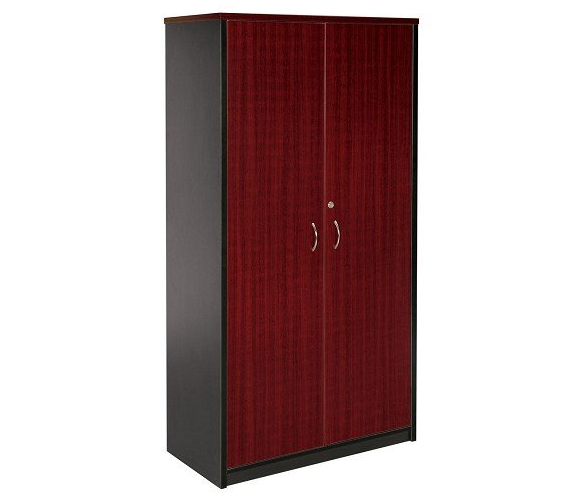 full door stationery cabinet redwood