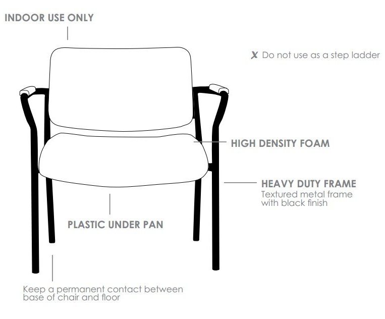 rotary visitor chair