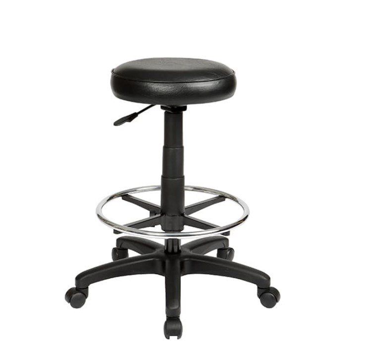 padded industrial drafting stool