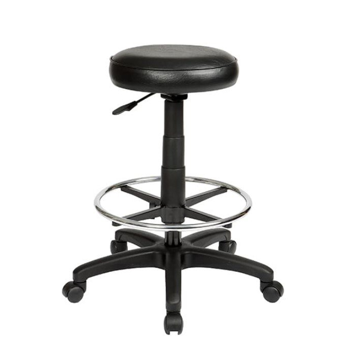 Padded industrial drafting stool