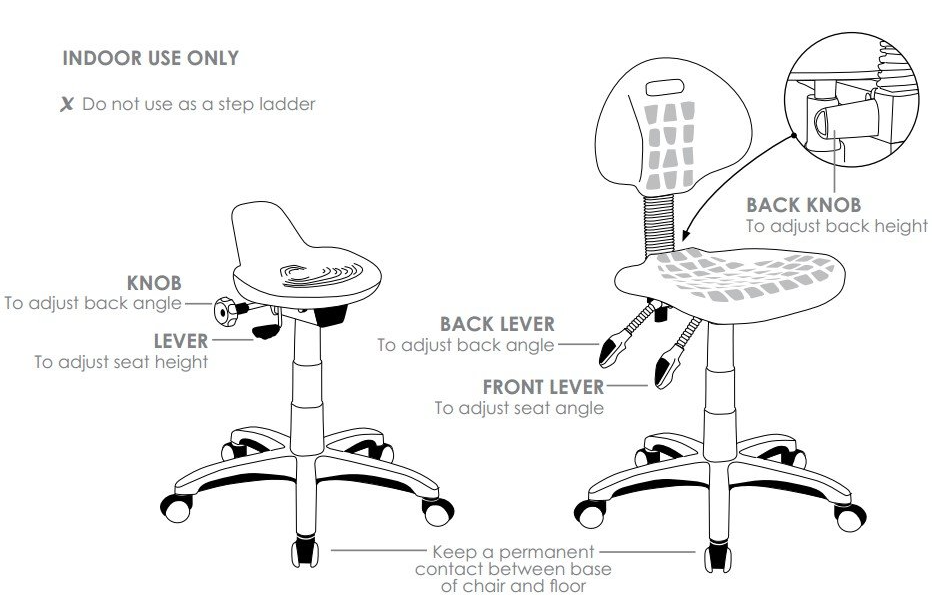 industrial drafting stool