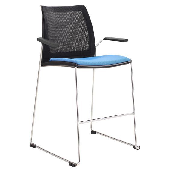 vinn mesh padded stool with arms
