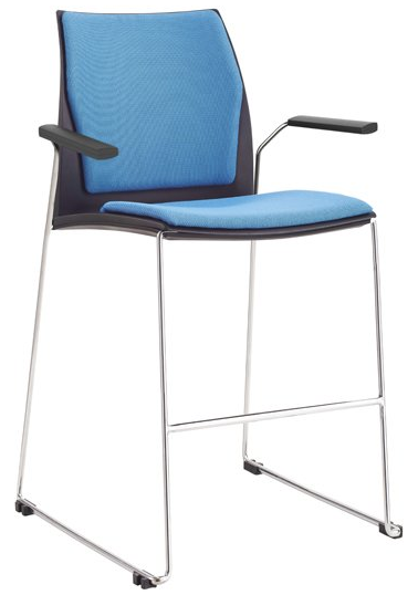 vinn padded stool with arms