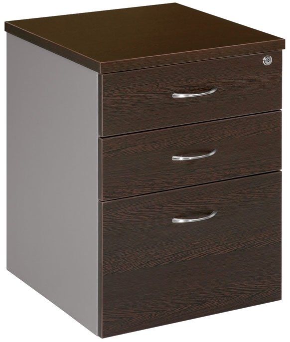 2 drawer 1 file mobile pedestal wenge