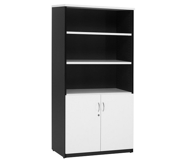 half door stationery cabinet white