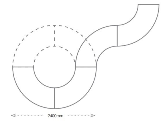 crescent table