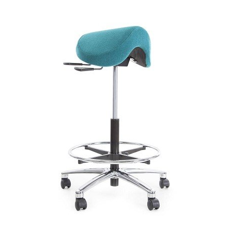 saddle stool with drafting ring