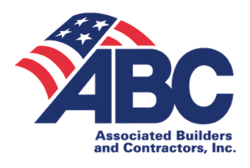Logo of Associated Builders and Contractors, Inc., with a stylized American flag behind the letters 