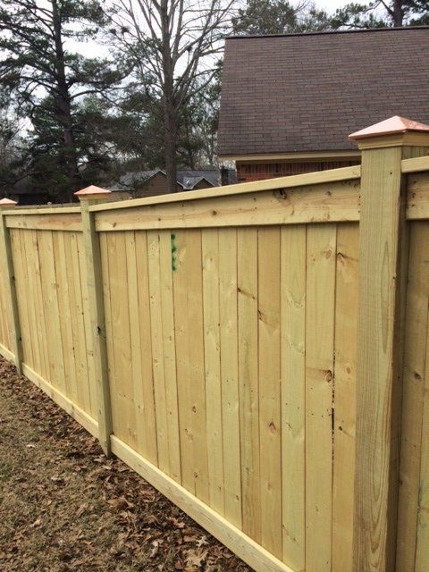 Wooden Side Fence — Columbus, MS — Columbus Fence Company
