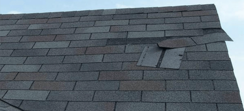 Tile Roofing — Roof with Damage in Chapel Hill, NC Tile Roofing — Roof with Damage in Chapel Hill, NC