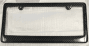 Plain license plate frame