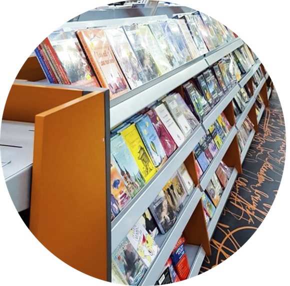 Semisa sesión de libros