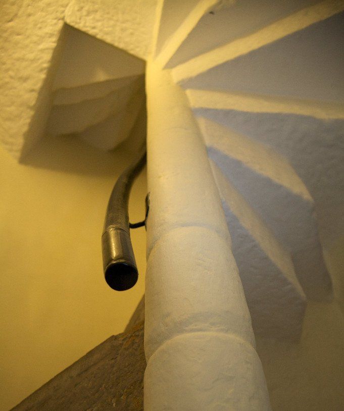 Ingleby Manor East Wing stone sprial stairs