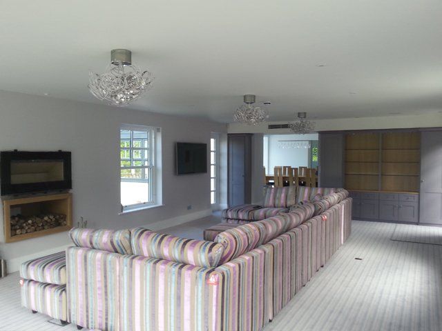 Professional services used on living room
