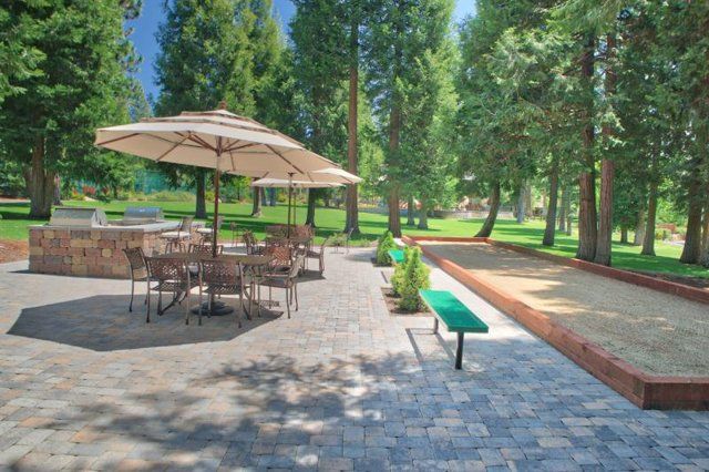 Outdoor BBQ area