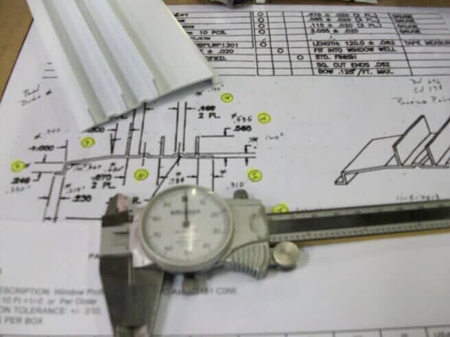 Inspection Picture 2 - plastic extrusions in St Charles, IL