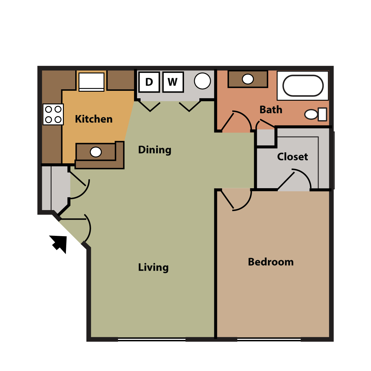 1 Bedroom Apartments for Rent in Cheney, WA