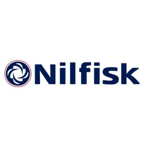 The nilfisk logo is on a white background.