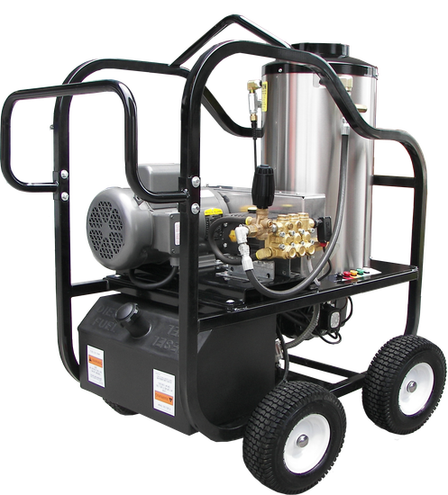 custom pressure washer made by Rhino Services LLC on dolly
