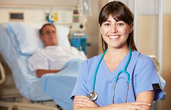 Caregiver Attending the Patient — Columbus, OH — Caring Heart Home Health Agency
