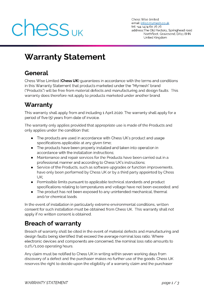 Warranty