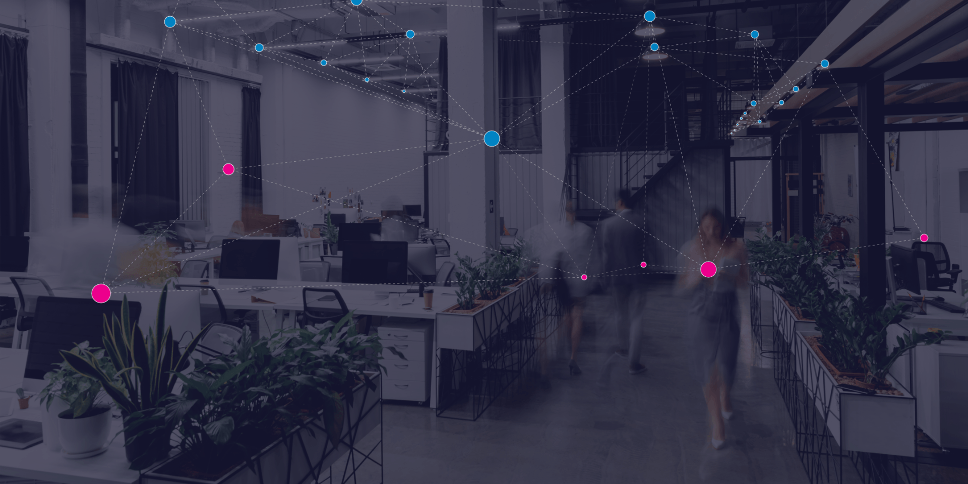 Sensors and actuators in a building connect via a wireless network