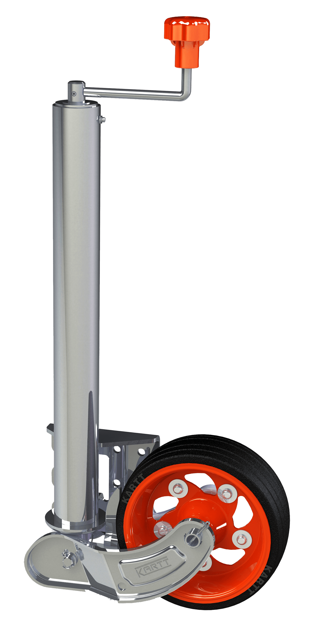 60mm Heavy Duty Jockey Wheel - Premium/Wide Wheel heavy duty retractable jockey wheel