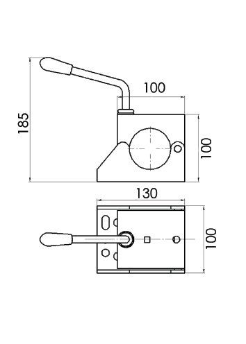 KCL6001 jockey wheel clamp kartt