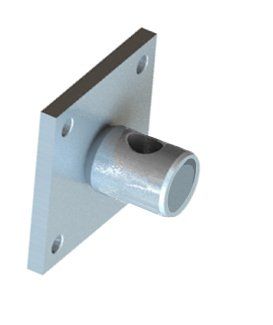 back plate for KPJ2 Kartt side winder trailer jack