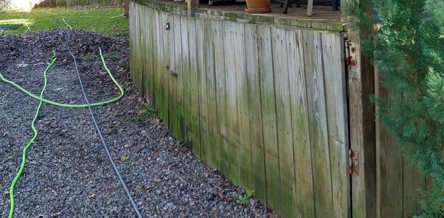 Power washing houses